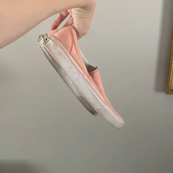 Vans Women's Pink Slip-On Shoes - Picture 2 of 4